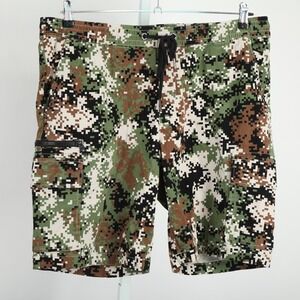 Dogg Supply Shorts Mens XL Digital Camo Drawstring Cargo Pockets Streetwear